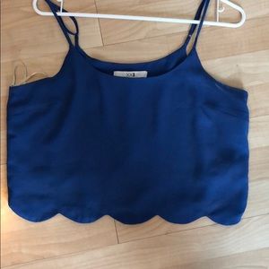 Royal blue crop top
